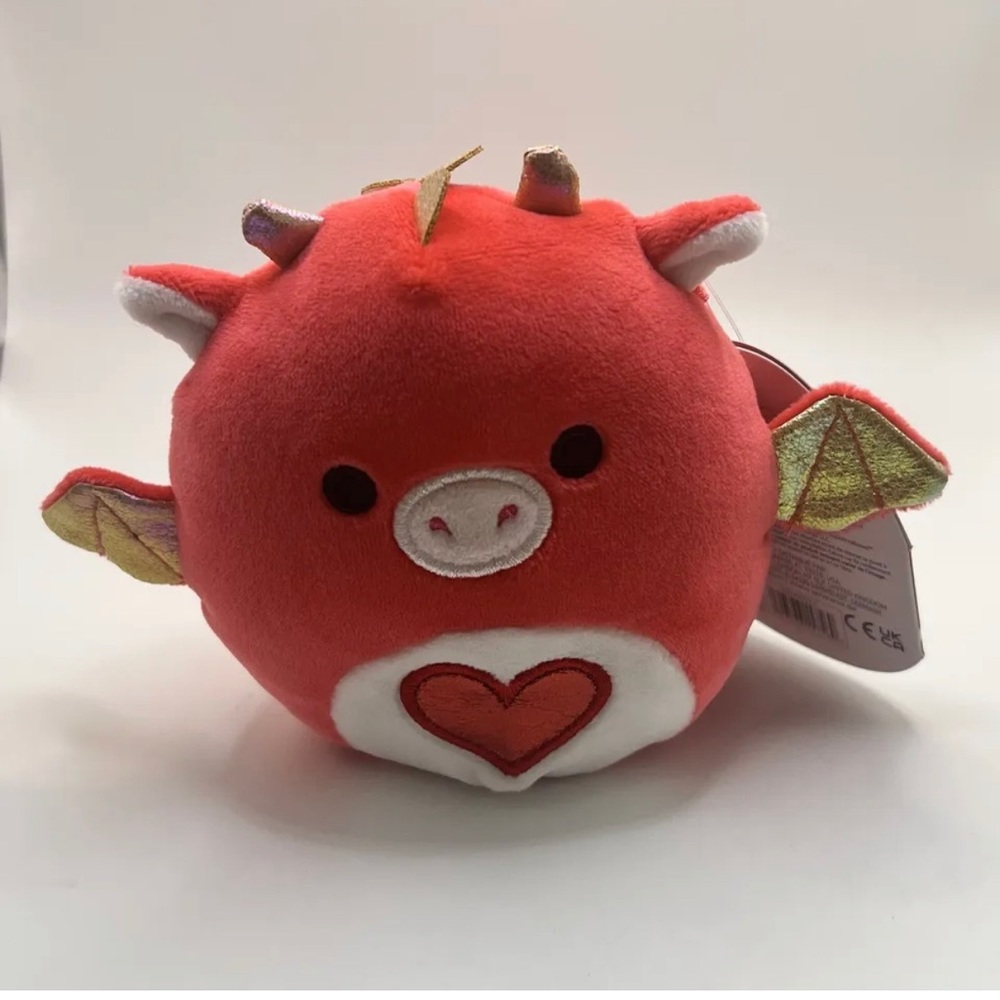 NWT 4” Baiden the Dragon Squishmallow — Valentines Day Edition